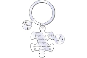FGHJK Cadeau Fete des Peres, Cadeau Papa, Porte-cles Papa, Cadeau Papa Anniversaire, Idee Cadeau Papa, Porte Clé Papa, Cadeau Papa Noel, Beau Papa Cadeau Original, Cadeau Beau Papa