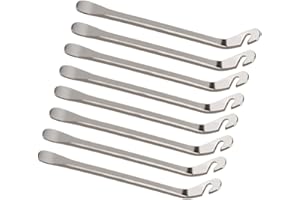 CAASFOOY 8 Pezzi Leve Smontagomme,Leva del Pneumatico del Metallo, Leve per Pneumatici in Acciaio al Carbonio ad Alta Densità per Bicicletta Strumento Riparazione Gancio per Cambio Pneumatici