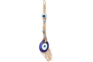 Turkisk glasamulett, charm turkisk onda öga talisman, färgad glasyr och hartsmaterial Små hängen, klassiska blå Lucky Eye Blessing Charm vägghängande hemhängsdekorationer