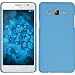 Produktbild PhoneNatic Case für Samsung Galaxy On5 Hülle hellblau gummiert Hard-case für Galaxy On5 + 2 Schutzfolien