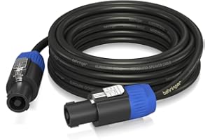 Behringer GLC2-1000 Gold Performance Cable de altavoz de 10 m (32,8 pies) con conectores giratorios para altavoz