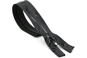 LULIYLDJ 70 cm Nero Cerniera per Giubbotto (1x Nero)