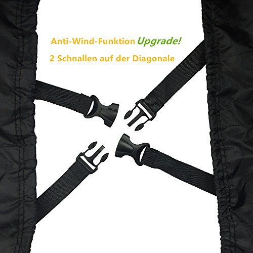 Grillabdeckung, Awnic BBQ Abdeckung Fuer Grill Gasgrill Abdeckhaube Haube 145 x 61 x 117cm Wasserdicht Anti-UV - 3