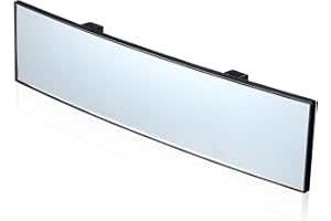 YUANAN Car Rear View Mirror, Universal 12 Inch Wide Angle Rearview Mirrors, Interior Clip-on Rear View Mirrors, Panoramic ConvexRear View MirrorCar Interior Rearview Mirror Accessories for Car,SUV,Truck