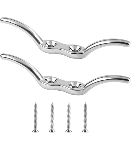 Edelstahl Bootsklammern Marine 316 – 10,2/12,7/15,2 Cm, Offener Boden, Mit Schrauben