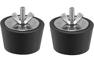 Gtwinsone Pack of 2 winter pool plugs, 1.25 - 1.5 inches / 32 - 38 mm pool inlet nozzle, rubber plug with stainless steel wing nut, against frost damage to swimming pools, drain pipes