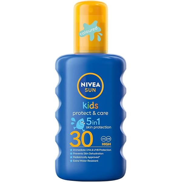 NIVEA SUN Sonnenspray Für Kinder LSF 30 – 200 Ml, Wasserfest, Dermatologisch Bestätigt
