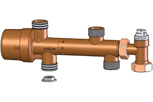 Meibes PM-Valve + 3-Voies | Priorité Eau Chaude | Économie d'Énergie | Certification DVGW | Anti-Calcaire | Température Eau Chaude Fiable - ME-10240