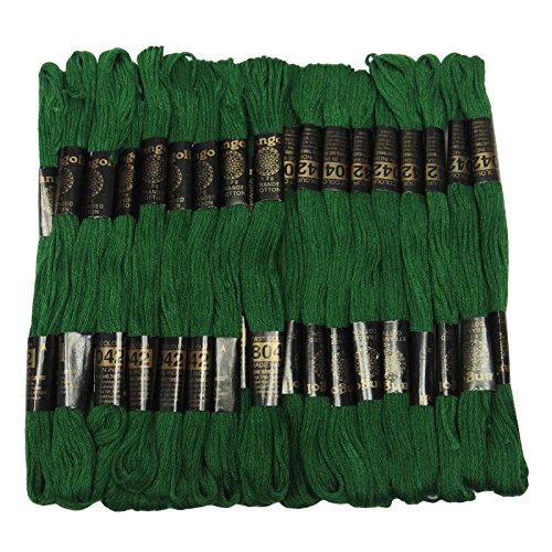 IBA Indianbeautifulart 25 Piezas de algodón del Hilo de Coser de Puntada Cruz Hilo de Bordar Hilos madejas de Aguja