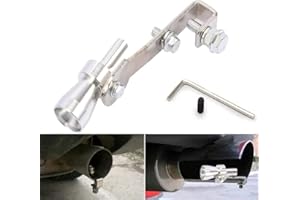 ERHUO Argento S Turbo whistle Sound in lega di alluminio per auto Turbo Sound Scarico Whistle Tubo di scarico valvola di scarico simulatore Sound Booster fischietto Turbo whistle Sound