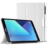 EasyAcc Samsung Galaxy Tab S3 T820/ T825 Hülle Case mit Standfunktion/ Automatische Sleep Wake Funktion PU Leder hüllen für Samsung Galaxy Tab S3 (9,68 Zoll) Smart Cover (Weiß, Kunstleder, Ultra)