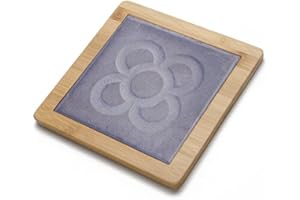 ROCKING GIFTS Salvamantel Cerámica Madera Panot Barcelona Gris 20 cm