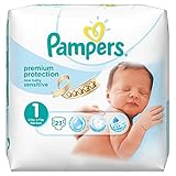 Pampers New Baby Sensitive Nappies Carry Pack - Size 1 (Newborn), 23 Nappies