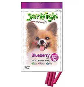 Jerhigh Dog Treats Blueberry 70gm (Pack Of 10)