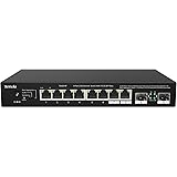 Tenda Switch 2.5 Gigabit, Switch Ethernet 2.5 Gbps 10 Porte, 2 Porte SFP 2,5 G e 8 Porte RJ-45 2,5G, Desktop e Montaggio a Pa