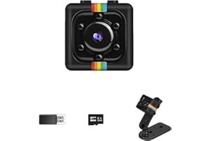 Bextgoo Spy Camera, No WiFi Security Camera with 32GB Memory Card, 1080P FHD Mini Hidden Camera, Small Cam, Motion Detection, Loop Storage, 360° Rotation Bracket