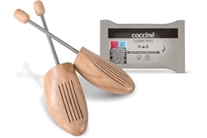 Coccine - Forme per Scarpe Legno, Con Molla in Acciaio, Tendiscarpe Universali per Scarpe da Uomo e da Donna, Protezione Antipiega, Calzata Facile