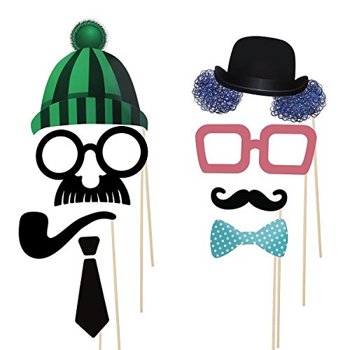 Itian 58 Stück Bunten DIY-Panel-Partyspaß Zubehör Requisiten für die Hochzeit Weihnachten Geburtstag Party Dusche Dekor - 3