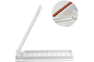 SPRHR Manueller Kebab Maker, 11 Zoll Kebab Pressform, Leicht zu Bedienendes Kebab Werkzeug für Küche Zuhause Picknick im Freien Camping (Weiß)