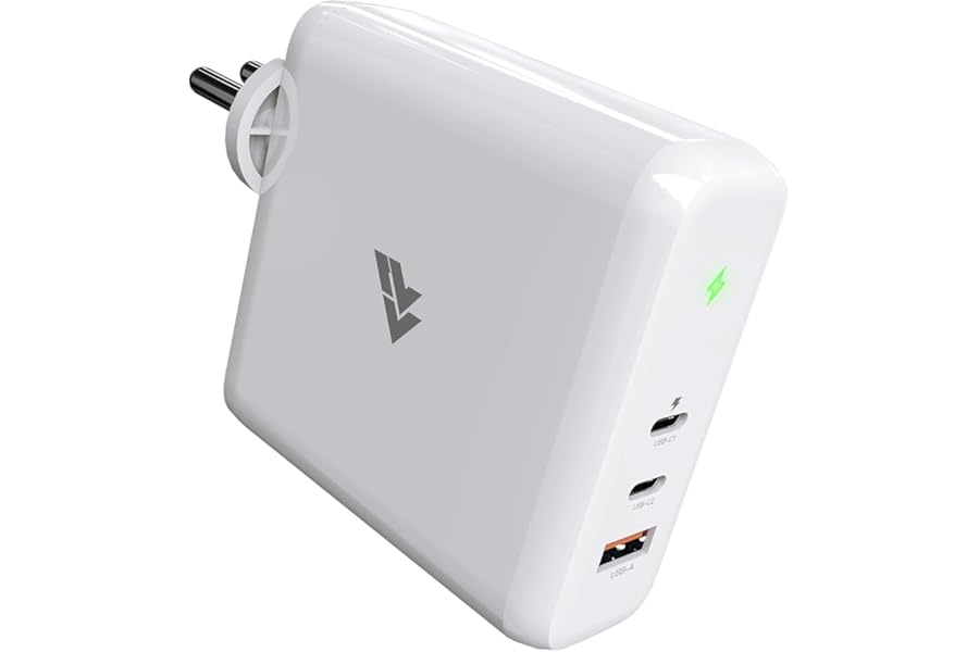DR VAKU® 100W PD Dual Port Charger Type C Adapter for iPhone 15/15 Plus/15 Pro/15 Pro Max, 14/13/12/11 Series, Samsung & All