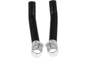 INOOMP 1pc Bike Handlebar Extension End Cycle Handle Cover Pay Rest Vice Black Mountain Extender Alloy Grips Bicicleta, 16.5X2.5X2.5CM (2113524KBJ)