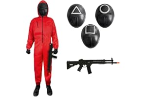 ZZ DISFRAZZES | Disfraz Soldado Niño, Kit Disfraz Soldado Mono Rojo Infantil Carnaval - Mono Rojo, Disfraz Guardia con accesorios para Carnaval