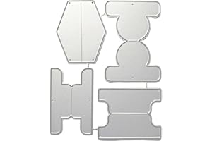 GOWXS 1SET Planner Tabs Cutting Dies for Card Making，Cutting Dies Cut Stencils for DIY Scrapbooking Photo Album Decorative Embossing Paper Dies for Card Making Templated