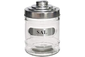 GERIMPORT Salero Tarro Silver 700ml Cristal