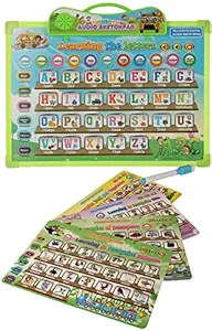 Arryn Multifunctional Audio Sketchpad for Kids Learning and Fun Activity (Multicolor)