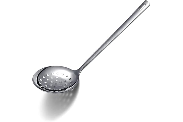 Berglander Écumoire en acier inoxydable, passoire en métal, écumoires de cuisine pour batterie de cuisine antiadhésive, antiadhésive et résistante à la chaleur, va au lave-vaisselle