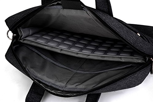 ivencase 13 – 13,3 Zoll Laptop Tasche mit Schultergurt, Hülle Tasche Aktentasche für Laptops / MacBook / Notebook Schwarz - 3
