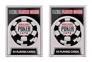 Store2508 Premium Plastic WORLD SERIES OF POKER Poker Playing Cards (Pack of 2)