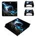 Produktbild Stillshine PS4 Slim Skin Aufkleber Sticker Design Folie schützende Haut Schale für Sony Playstation 4 Slim Konsole & 2 Dualshock Controller (Dark Earth)