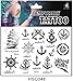 Sailor Pattern Water Transfer Flash Fake Tattoo Sticker Sex Products Waterproof Temporary Tattoo Sticker The Wind Wind Blown Feathers