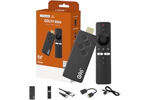 RUICUBEI Smart TV-Stick, Android 13, kompatibel mit Chromecast, WiFi, HDMI, H.264, HEVC H.265, Bluetooth, Netflix, Youtube, Prime Video, mit Sprachfernbedienung, bis zu 4K (2 + 16 GB + Sprachsteuerung)