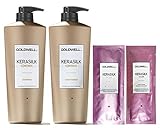 Goldwell Kerasilk Control Set - Shampoo 1L + Conditioner 1L + 2x Color Sachet