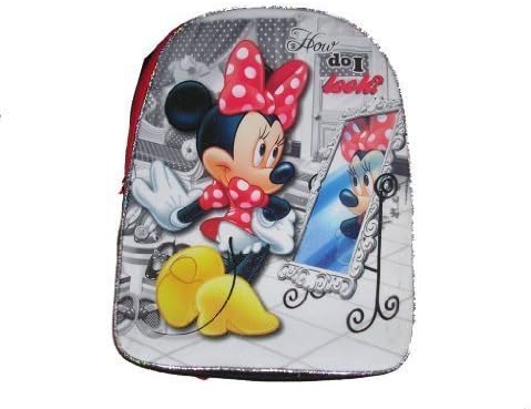 Disney Minnie Mouse Girls School Full Size Backpack 16" x 12"