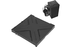 YUNSEITY Couvercle de Filtre à Poussière pour Series X, Support de Montage pour Casque et Support VR 2 en 1, Accessoires de Jeu pour Console Series X(Le Noir)