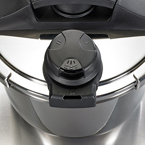 BEEM Vitalplus, 4.0 Liter Schnellkochtopf mit Einhandbedienung und Marathon BIO-LON Ceramic Antihaftversiegelung, Edelstahl - 3
