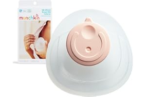 Munchkin Silicone Breast Milk Collector | Collect The Breast Milk from The Opposite Breast While You Nurse | Easy to Use | Ergonomic Design | Baby & Breastfeeding Essentials