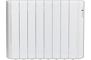 Haverland RCE8S | Emisor Térmico a Fluido Programable | 1200 W | Diseño Compacto | Indicador de Consumo | Programación 24/7 | Función BOOST + ITCS | Uso Ideal 1-6h/día | +/- 12-19 m² | Blanco