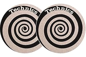 slipmat-Factory Technics Spirale silber (Doppelpack)