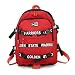 Produktbild Frauen Teenager Mädchen Brief Band Schnalle Große Kapazität Rucksack Nylon Skateboard Rucksäcke Sport Casual College Universität Mode Outdoor Reißverschluss Taschen Schultergurte (rot)
