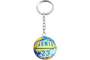 RIKE'S Genérico Llavero NBA - Keychain - Coleccionables Varios Equipos Pelota Deportiva Baloncesto - Colgante Creativo 3D