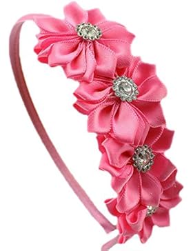 HABI 1 stk mehrfarbig Haarband Haarspange Accessoies mit Blumen Strass Deko für Kinder Mädchen