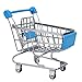 Produktbild Einkaufswagen Gitterwagen Metall für Kinder Kaufladen Spielzeug Toy - blau, Small