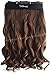 Athenia® 22'' inch Clip in Deluxe Futura Bodywave Hair Extensions - Wavy Curl - Six Piece Full Head set - ** 150 GRAMS of hair ** - Heat Style up to a Massive 200 Degrees - Superior Salon Quality - Natural Look & Feel - #8 Medium Brown