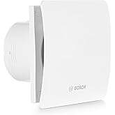 Bosch Badlüfter 1500 DH W 100 - Für Belüftung im Badezimmer und WC, Gegen Feuchtigkeit und Schimmel - Mit Hygrostat und Timer