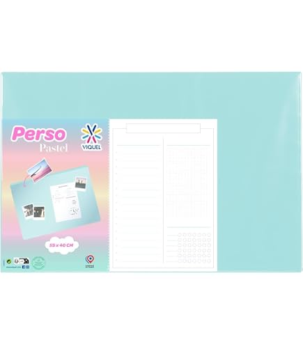 Sous-main Bureau Carte Du Monde Grupo Erik - 34x49cm PVC Anti-dérapant - Enfant/adulte - Version FR