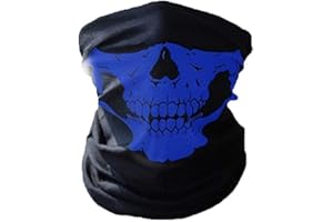 JK Home - Bandana senza cuciture con teschio, fascia per capelli, scaldacollo, 12 in 1, multifunzionale, sport all'aria aperta